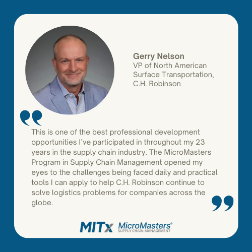 Mit Micromasters Supply Chain Management Supply Chain Management MicroMasters