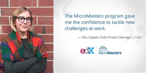 Mia MITx MicroMasters in SCM